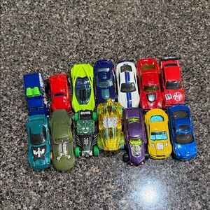 14 Vibrant Die-Cast Toy Cars Collection